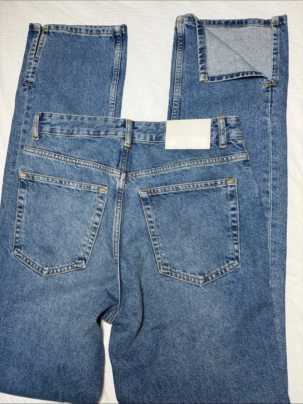 Pull&Bear High-Rise Blue Women's Jeans - Picture 7 of 7